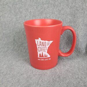 Caribou Coffee Land of Coffee and Some Lakes Red Coffee/Tea Mug